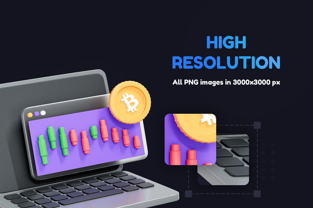 3D NFT & Cryptocurrency, an Object 3D Model by accogliente (Photo 2 of 4)