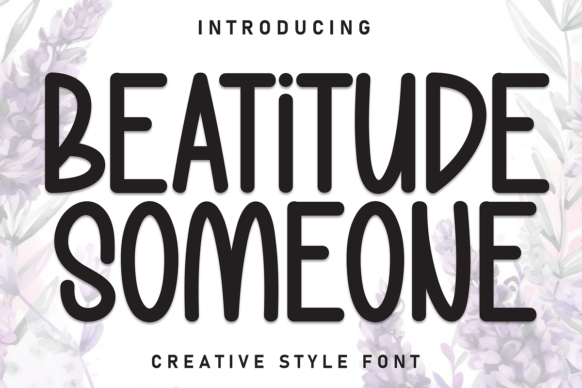 Beatitude Someone | Script Font, a Script Font by Scratchones (Photo 1 of 8)
