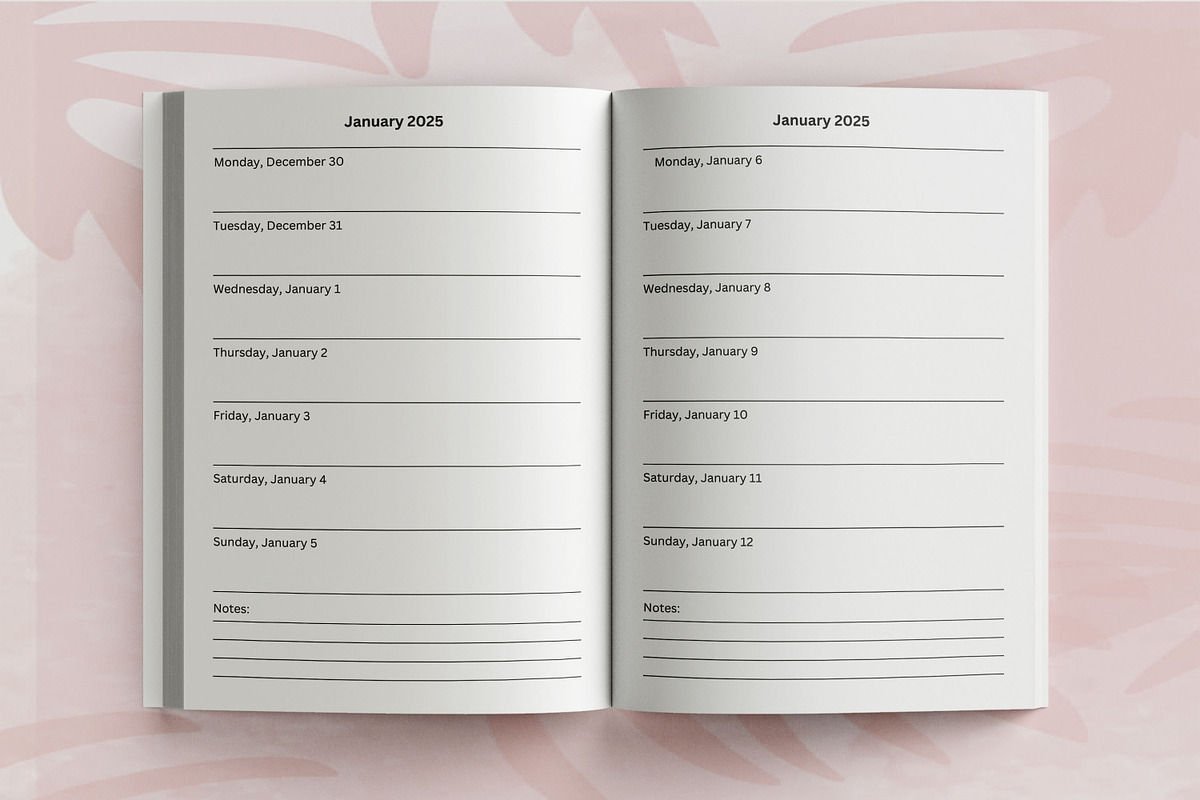 2025 Agenda Planner, a Print Template by Book2bees (Photo 4 of 4)