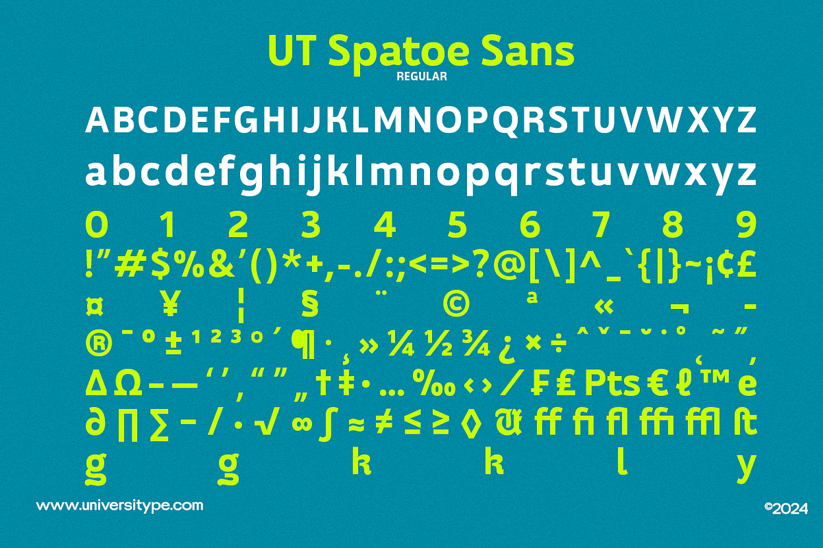 UT Spatoe - A Casual Font Duo, a Sans Serif Font by Universitype (Photo 8 of 14)