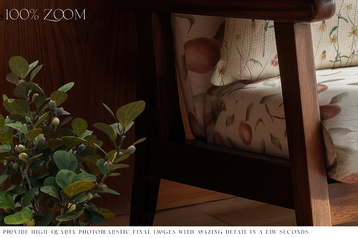 Armchair Upholstery & Pillow Mockups, a Mockup by mock-ups (Photo 21 of 22)