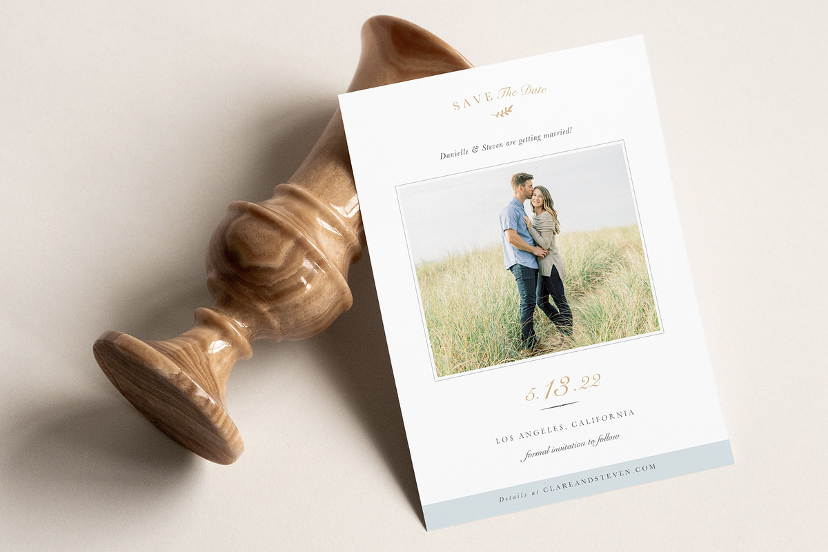 Save the Date Photo Card Template, an Invitation Template by By Stephanie Design (Photo 1 of 6)