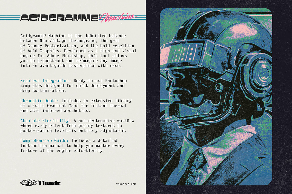 Acidgramme | Vintage Acid Graphics, a Layer Style Add-On by Thundr Co. (Photo 2 of 24)