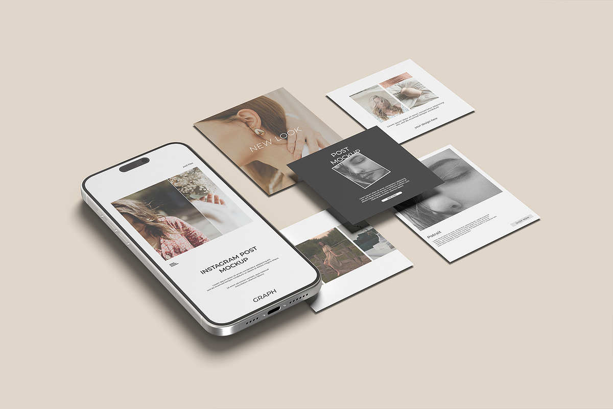 Instagram Post Mockup, a Wearable Device Mockup by graphicpages (Photo 11 of 15)