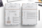 Floral 1 page resume, a Resume Template by Chic templates (Thumbnail 1 of 4)