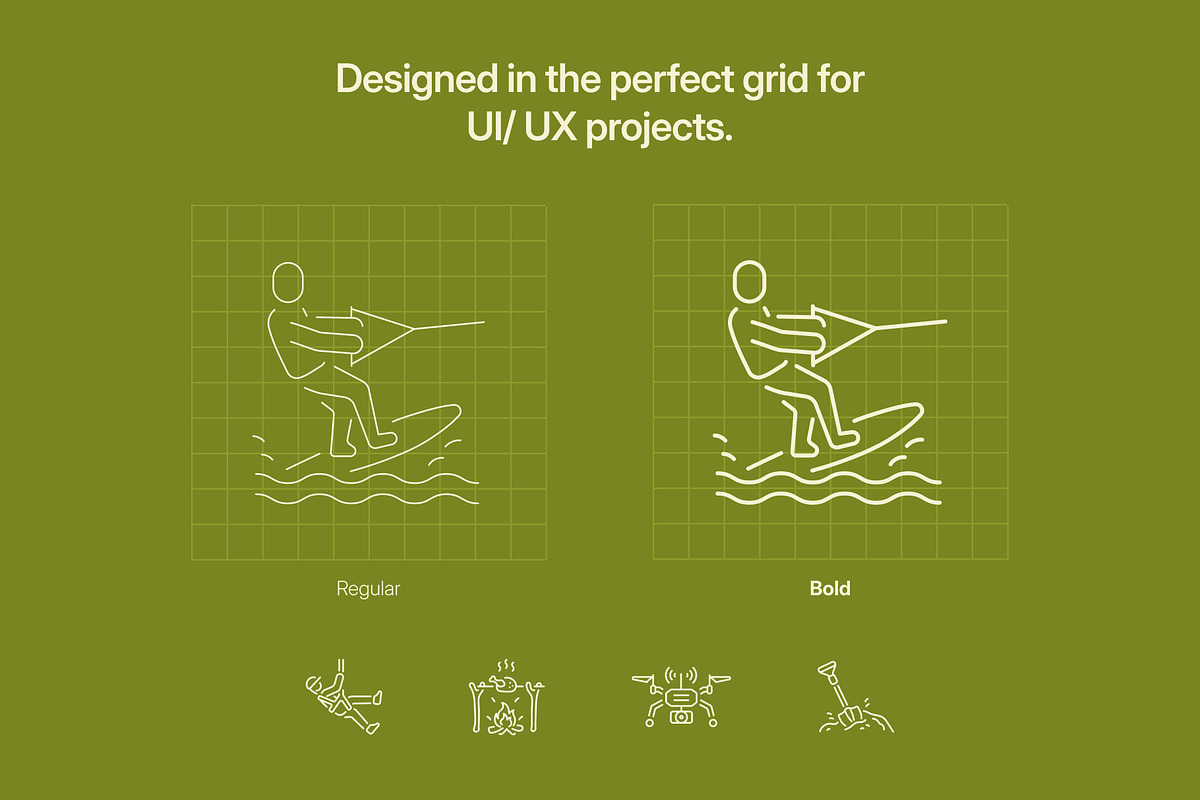 Adventure and Exploration Icon Set, an Outline Icon by Prosymbols (Photo 3 of 8)