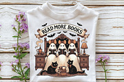 Read More Books, Ghost Bow & Book, an Illustration by CraftArtStudio (Thumbnail 3 of 4)