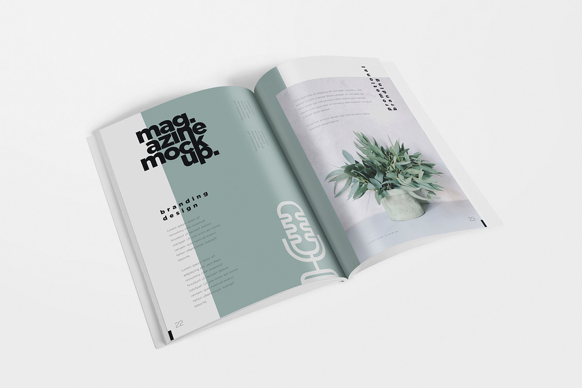 US Letter Size Magazine Mockups, a Print Template by GfxFoundry (Photo 4 of 6)