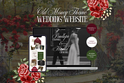 Old Money Wedding Invitation Website, a Landing Page Template by GlamWebDesigns (Thumbnail 1 of 7)