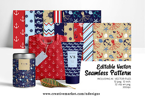 Nautical Paper Pattern Set