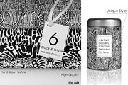 Black & White Hand Drawn 6 Pattern, a Pattern Graphic by Space_Oleandr (Thumbnail 7 of 7)