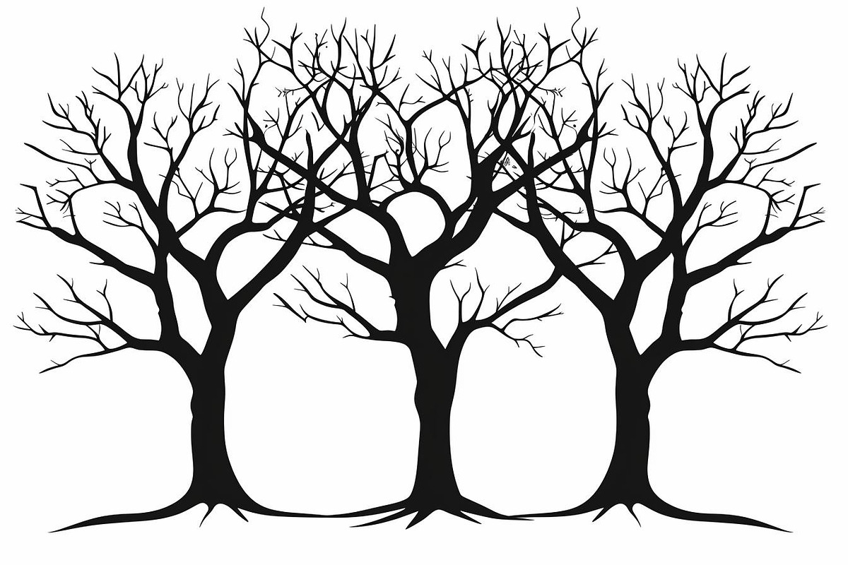 Nature Tree Silhouette Bundle, an Illustration by hafijul (Photo 9 of 9)