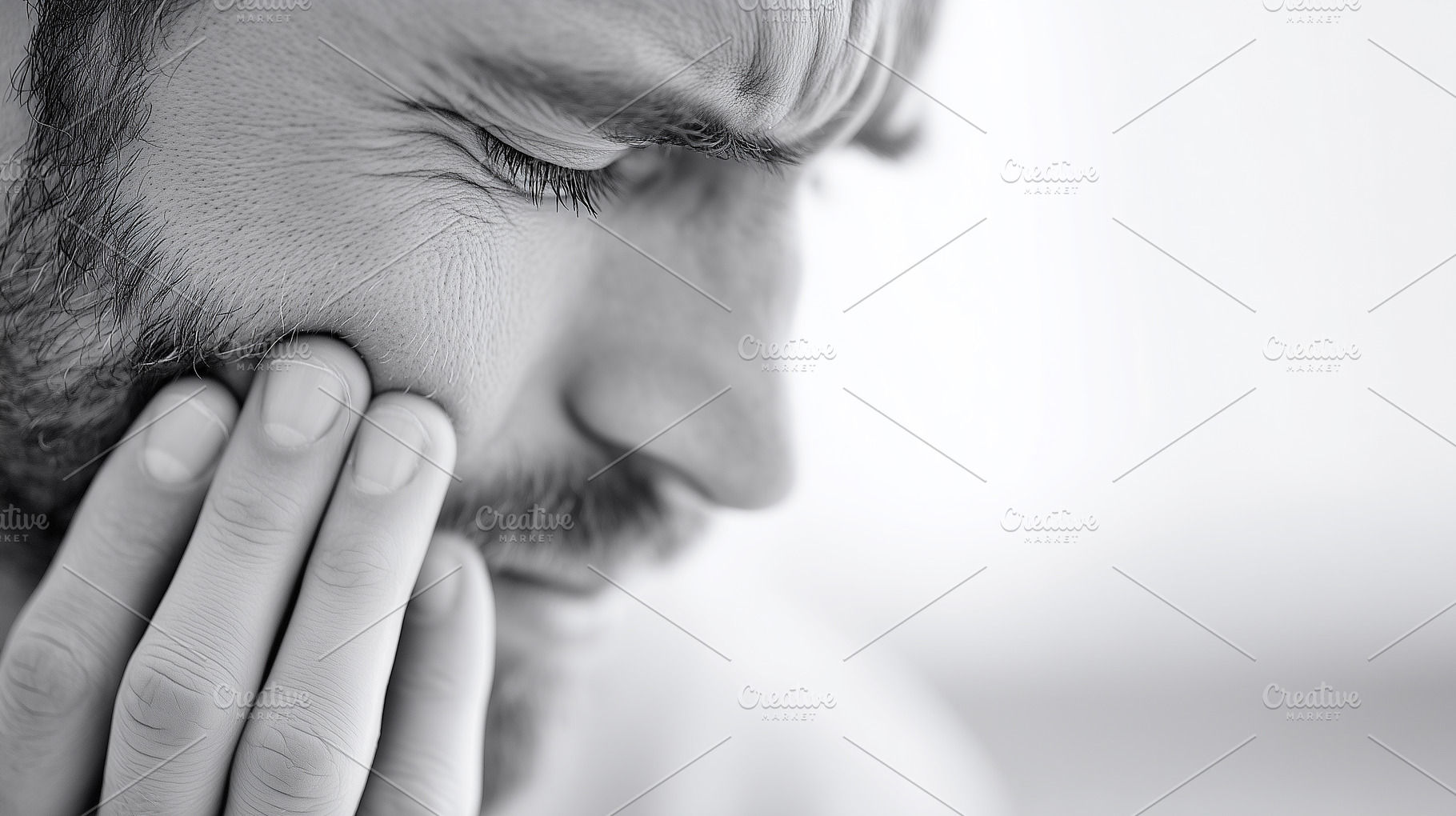 Man suffering from toothache, a Health & Medical Photo by MistyDay