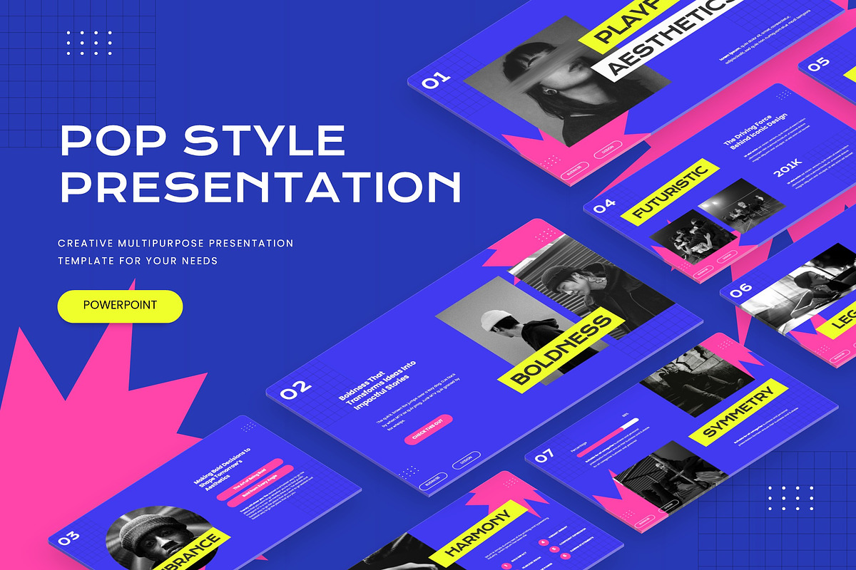 Pop Style - Powerpoint, a Presentation Template by AQR Studio (Photo 1 of 3)