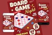 Board Game Night Flyer Set, a Flyer Template by Annora Studio (Thumbnail 2 of 6)