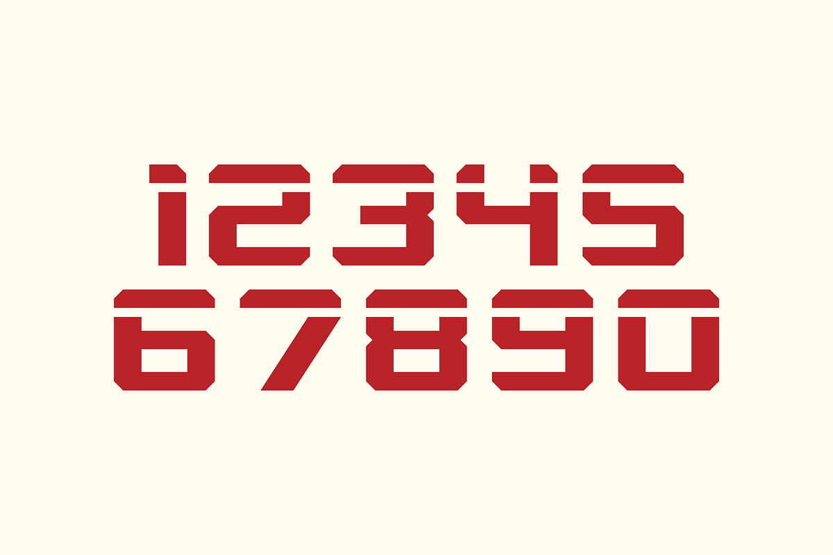 Machine Numeral Set preview 4