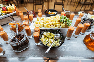 Cheese and fruit buffet table, a Food & Drink Photo by SkyNext