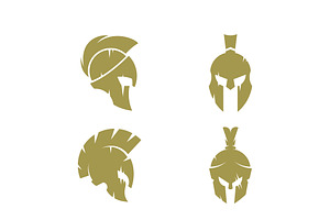 Spartan Helmet Logo design vector, a Branding & Logo Template by T.Vooka