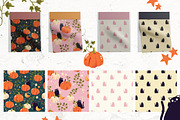Pumpkins and cats - autumn patterns, a Pattern Graphic by Blue Lela Design (Thumbnail 5 of 12)