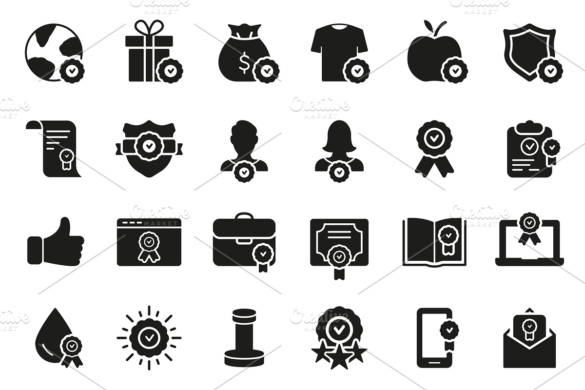 Quality Control and Check Mark, an Object Illustration by Vector Creator