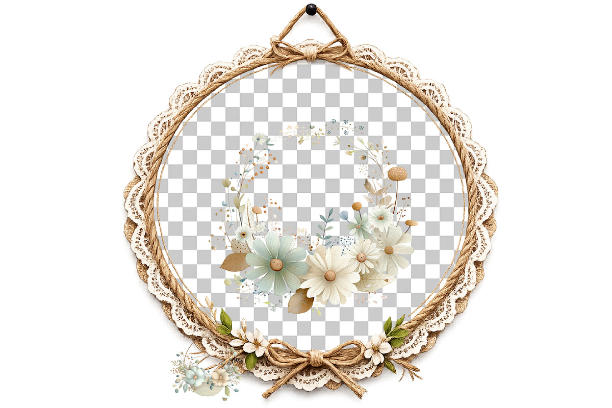 Cottagecore Frames Posters Clipart, an Illustration by DreamArtGraphic (Photo 5 of 8)