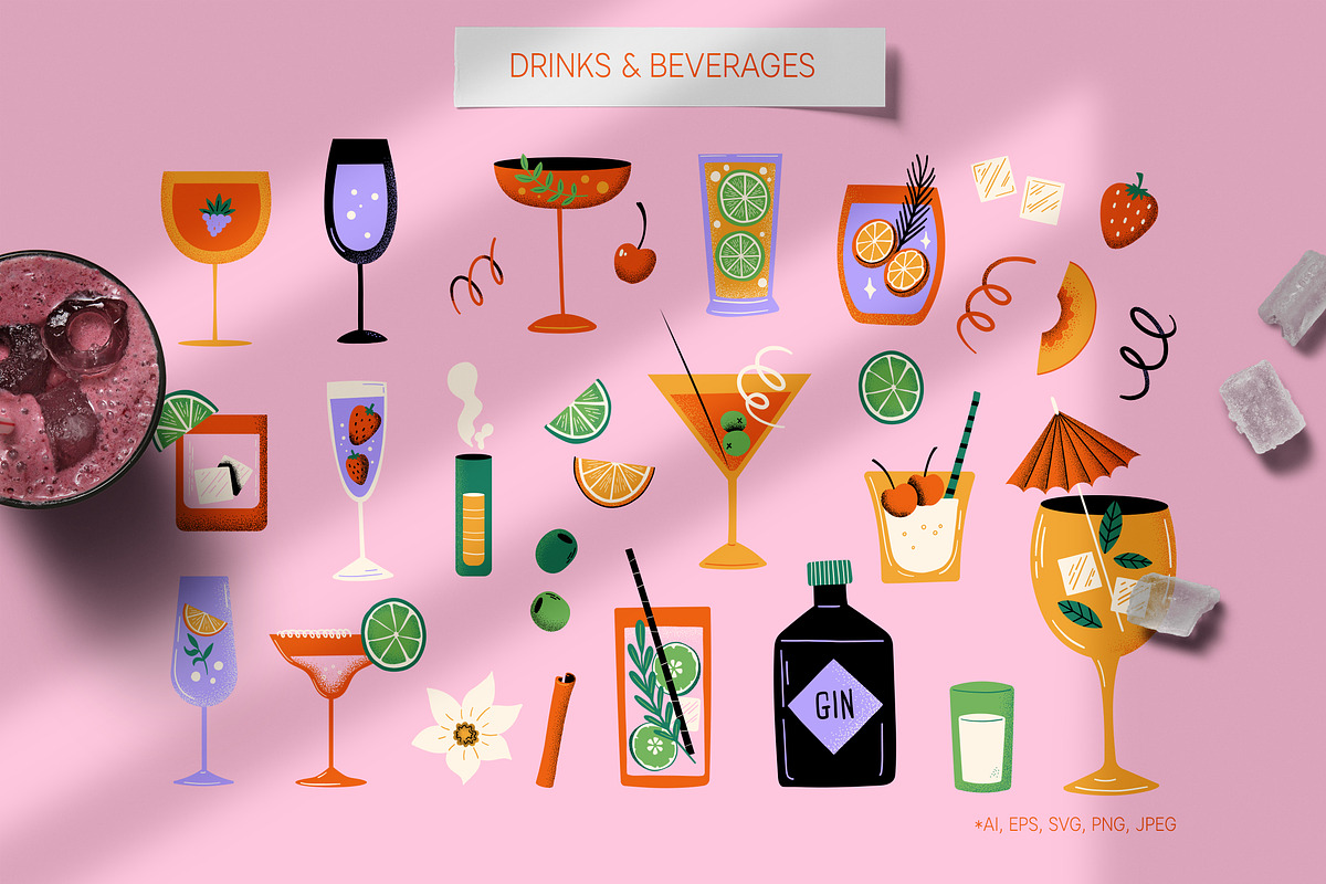 Thirsty Bursty Collection, a Food Illustration by helenreveur (Photo 2 of 9)