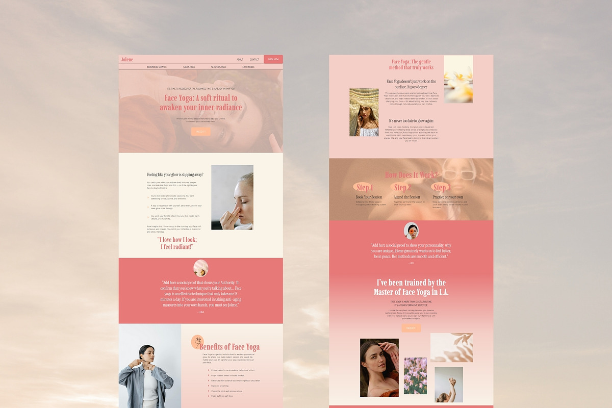 Modern Showit Template for Beauty preview 4
