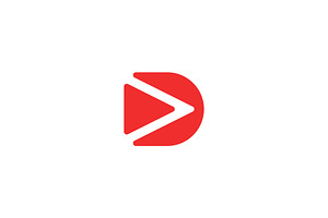 Modern Letter D Play Logo, a Branding & Logo Template by kurostd
