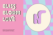 Bliss Bloom Bubbly Cute Typeface, a Sans Serif Font by Casloop Studio (Thumbnail 3 of 9)