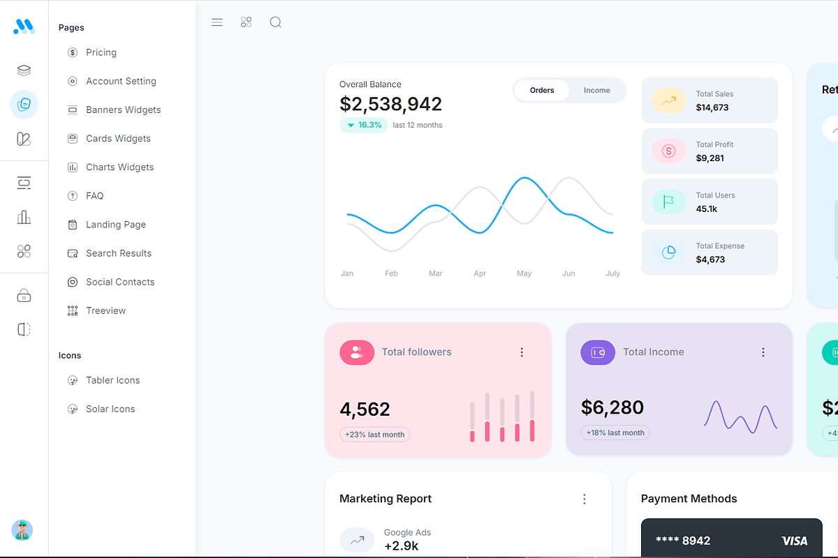 MaterialM Vuejs Admin Template, a Vue Template by WrapPixel (Photo 11 of 11)