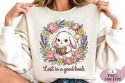 Lost in a Good Book Bunny PNG, an Illustration by Daily.Designs (Thumbnail 2 of 5)