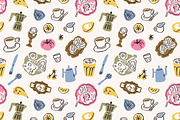 Breakfast food seamless patterns, a Pattern Graphic by Good Studio (Thumbnail 2 of 13)