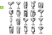 Cocktail Drinks Collection, an Object Graphic by RT Studio (Thumbnail 1 of 4)