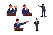Character Politician Man Vol 2, a Person Illustration by SLAB! Design (Thumbnail 2 of 3)