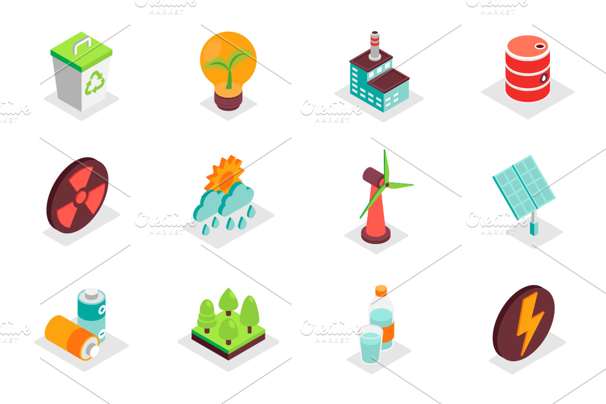 Isometric Icons Pack, a Duotone Icon by alexdndz (Photo 9 of 21)