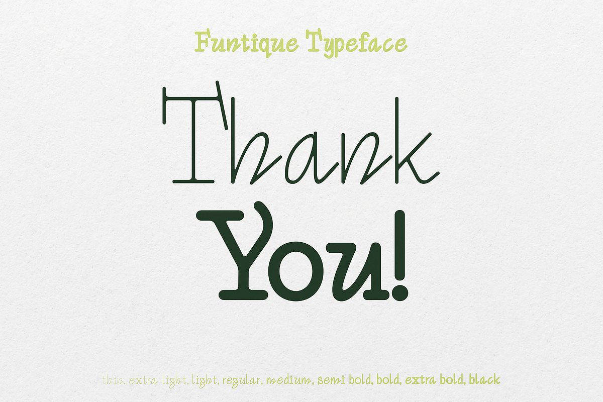 Funtique - Unique Serif Typeface, a Serif Font by HipFonts (Photo 10 of 10)