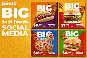 Social Media Fast Foods Template, a Social Media Template by rogeriomarcos (Thumbnail 1 of 5)