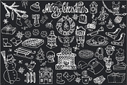 Christmas doodle symbols, an Illustration by Tatianakost49 (Thumbnail 2 of 2)