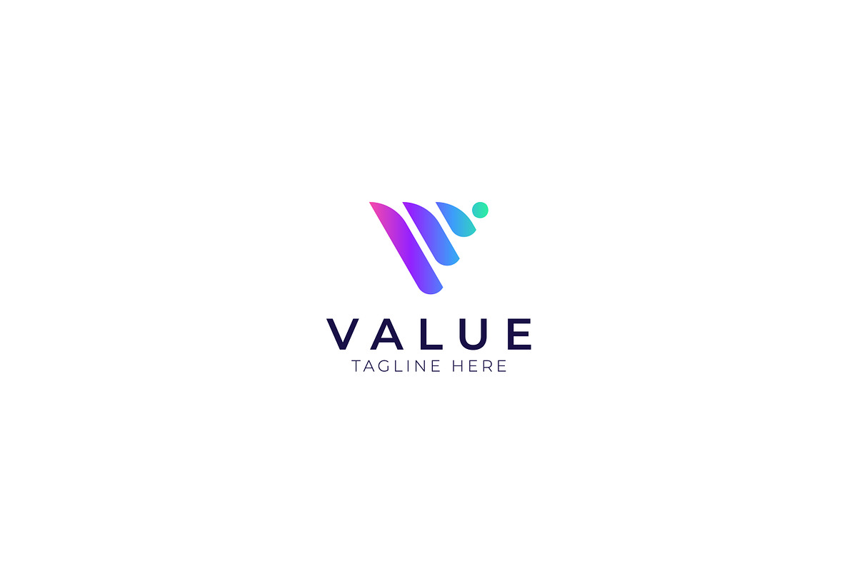 Letter V Logo Business Finance Media, a Branding & Logo Template by Signatoro (Photo 2 of 3)