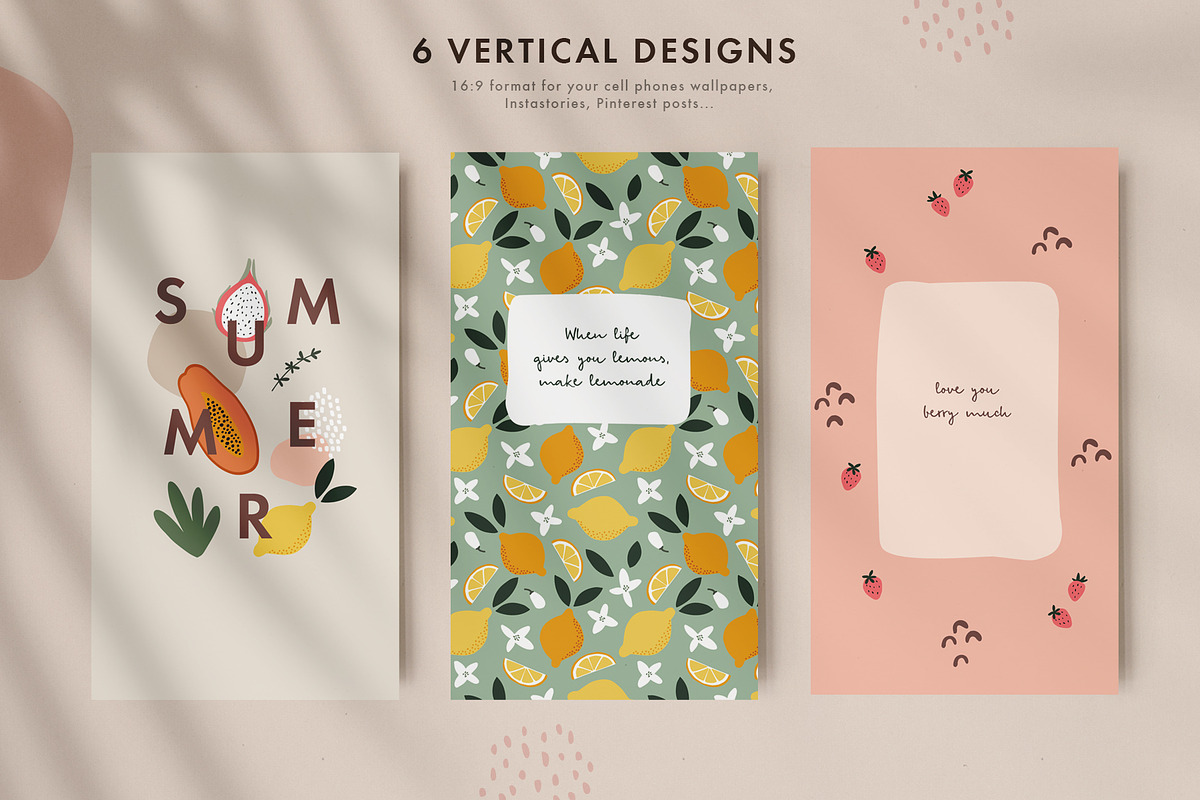 Abstract geometric summer set, a Decorative Illustration by Tabita's shop (Photo 10 of 20)