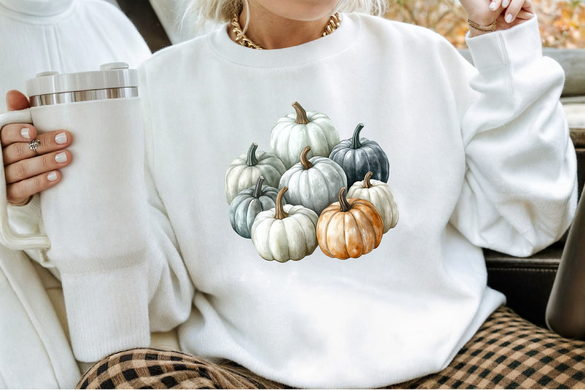 Watercolor Neutral Autumn Clipart Bu, an Illustration by Sublimation Artist (Photo 4 of 6)