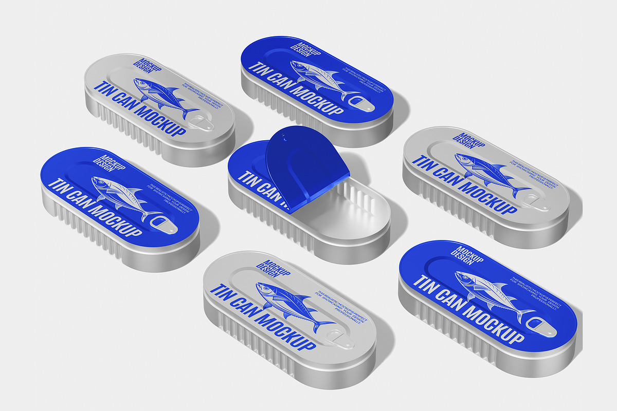 Tin Can Mockup, a Packaging Mockup by Permadi Creative (Photo 2 of 3)