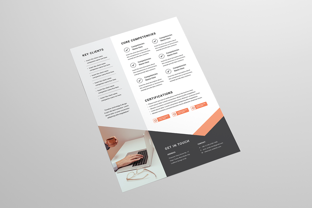 Capability Statement | Word & Indd, a Flyer Template by Leaflove (Photo 4 of 5)