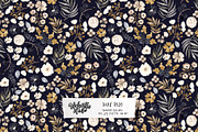 Dark Boho Watercolor Pattern, a Pattern Graphic by Webvilla Studio (Thumbnail 1 of 6)