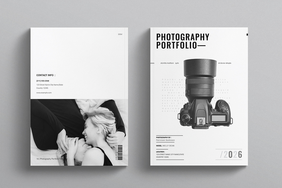 Photography Portfolio Template, a Brochure Template by E-Type (Photo 7 of 7)