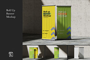 Roll Up Banner Mockup, an Advertising Mockup by SimpangGraphics (Thumbnail 1 of 4)
