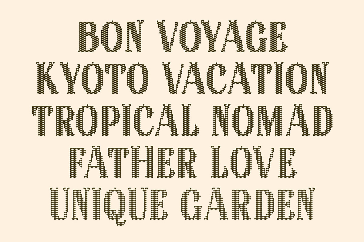 Badoney Knitted, a Serif Font by Craft Supply Co. (Photo 4 of 8)