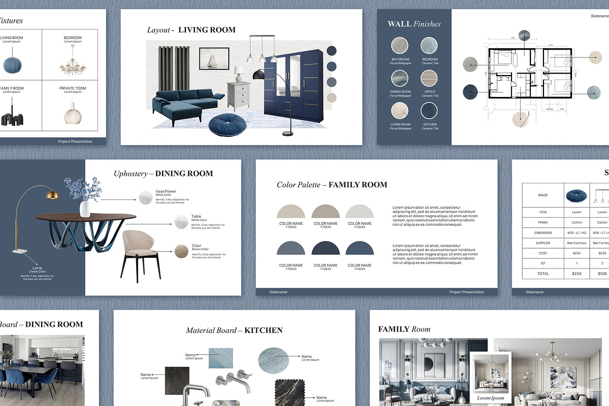 Minimal Interior Design Presentation preview 6