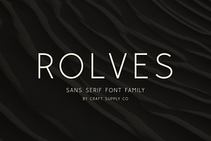 Rolves - Sans Serif Font Family