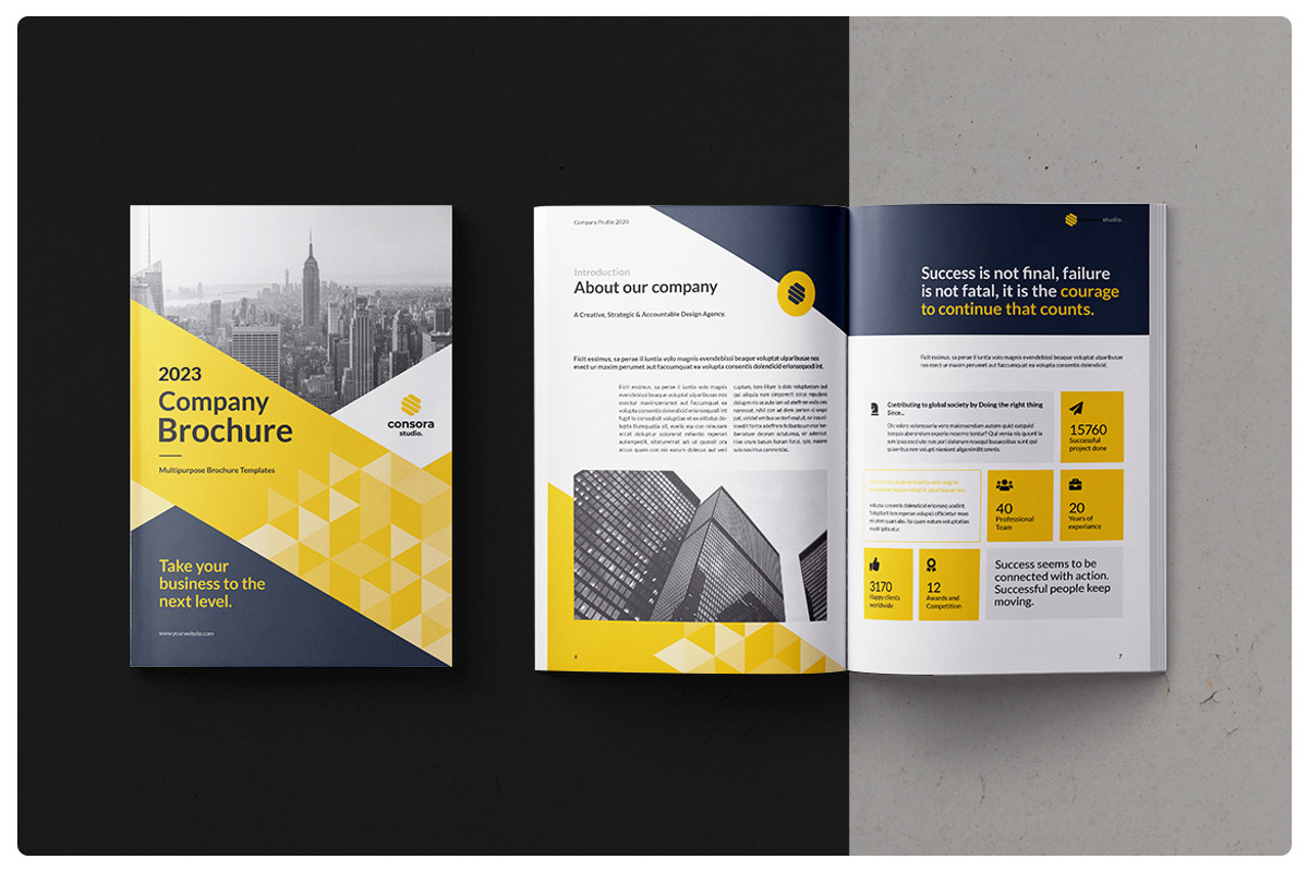 Company Profile Brochure, a Brochure Template by StudioGraficso (Photo 2 of 9)